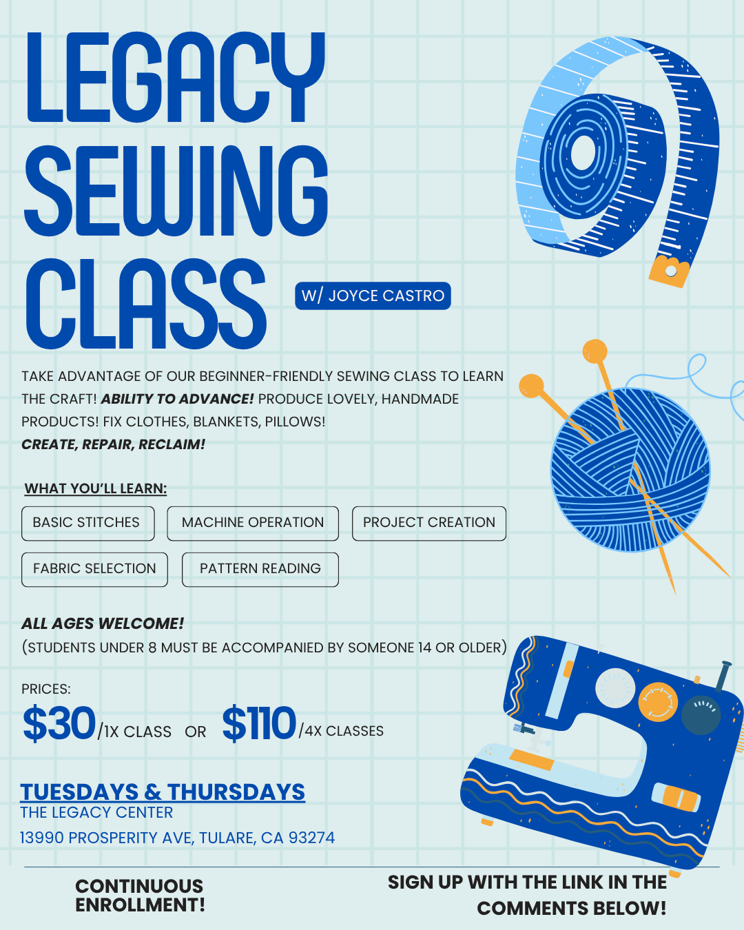 Joyce's Sewing Class